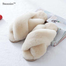 Load image into Gallery viewer, Snoozies™️ - 100% Sheepskin Slippers
